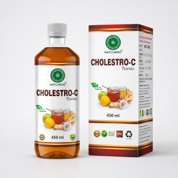 Natchero Cholestro-C Tonic 450 ml – Natural Ayurvedic Cholesterol Support Syrup