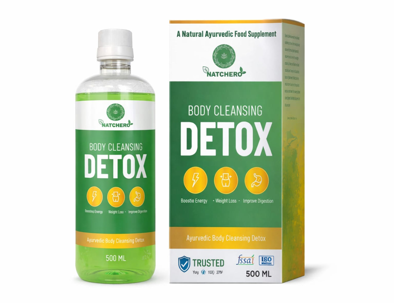 Natchero Body Detox – Natural Ayurvedic Herbal Juice | 500ml